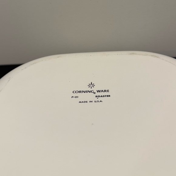 Corning Ware blue cornflower roaster P-21 - Picture 5 of 5